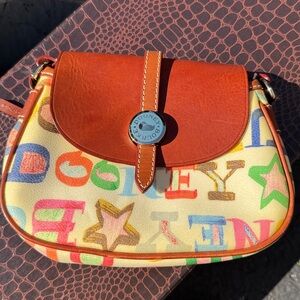 Dooney & Bourke Colorful Lettering shoulder  Bag